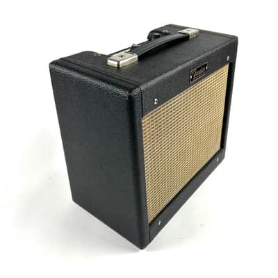 1964 Fender Champ Original Transition Black Tolex 5F1 ,1x8", Last of the super Balsy top loaders!! image 3
