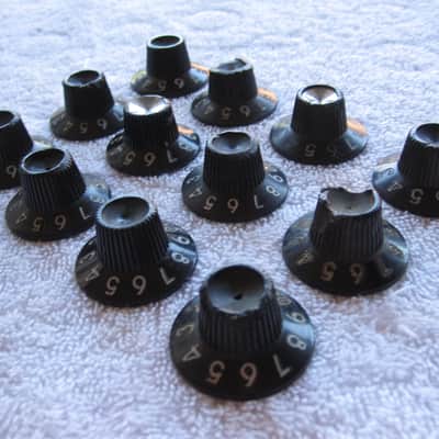 12 blackface Fender amp knobs vintage Deluxe Reverb 1965 1966 1967 1964 twin pro image 6