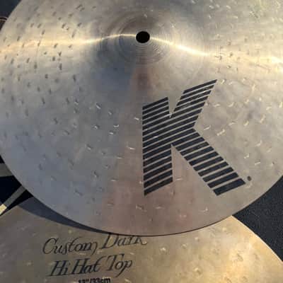 ZILDJIAN K custom dark 13” hi hat cymbals image 2