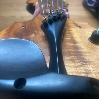 Rare: Tucker Barrett Luma - 5 string electric Violin/Viola - Hawaiian Koa wood image 23