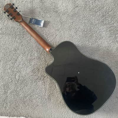 Black Knight 41 Inch Acoustic Guitar, Spruce Top Body, Mahogany Neck, Rosewood Fingerboard image 14