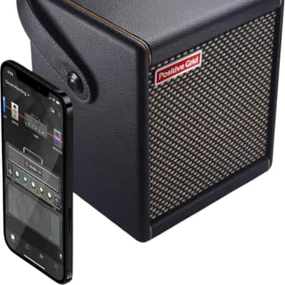Positive Grid Spark Mini Portable Smart Guitar Amplifier, 10W, Black image 3