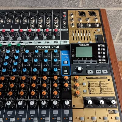 TASCAM Model 24 Multitrack Recorder / Mixer / USB Interface - Black with Wood Cheeks image 5