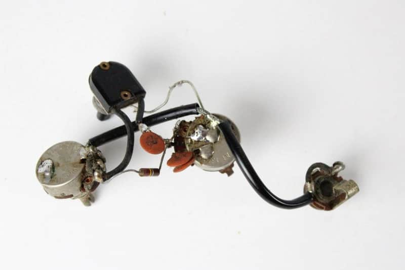 1966 Vintage Gibson EB-0/EB-2/EB-3 Bass Pots Wiring Harness w/Input Jack USA 1960s image 1