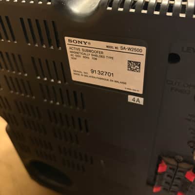 Sony SA-W2500 Active Powered Subwoofer 10inch 70W image 7