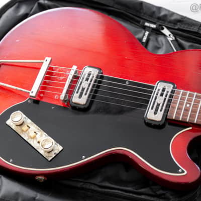 1960 Hofner Colorama II in Cherry Red image 10