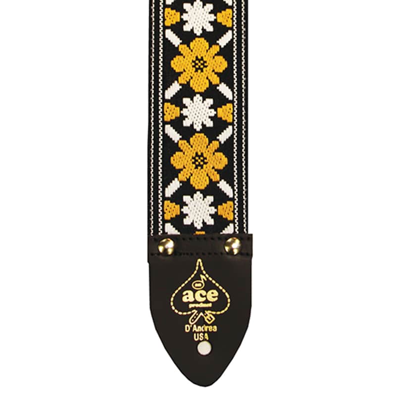 D'Andrea ACE 5 Vintage Reissue Rooftop Adjustable 2" Wide Guitar Strap image 1