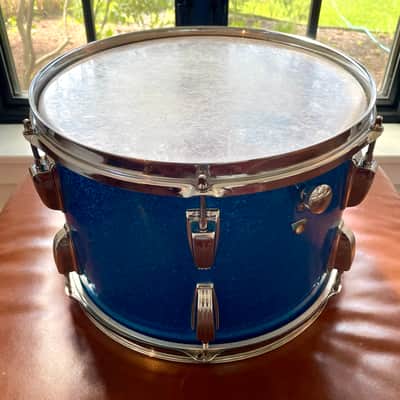 Ludwig No. 944 Classic 9x13" Rack Tom (3-Ply) with Pointed Blue/Olive Badge 1969 - 1976 - Blue Sparkle image 3