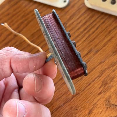 1966 Fender Stratocaster Pickups - Grey Bottoms image 8
