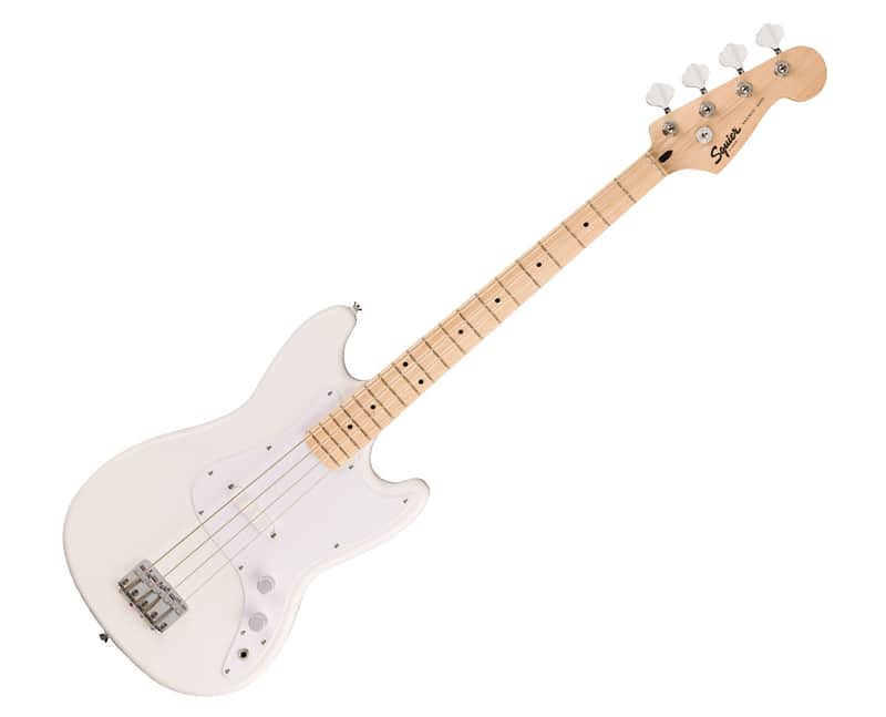 Used Squier Sonic Bronco Bass - Arctic White w/ Maple Fingerboard image 1