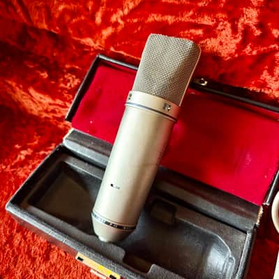 Neumann U87 c 1970 - Nickel original vintage Germany FET condenser microphone mic imagen 4