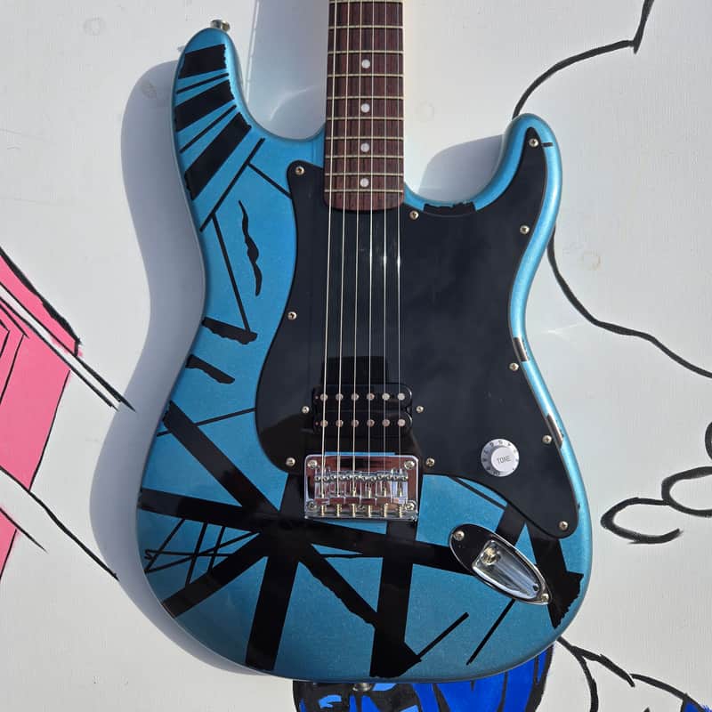 Squier Stratocaster Bullet EVH tribute image 1