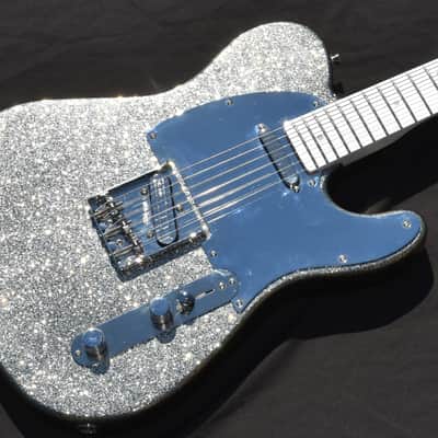 Video! Telecaster HS Metallic Silver Flake Dimarzio Tone Zone & Twang King image 2