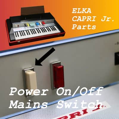 *Ask Me About Parts!* 1971 Elka Capri Jr Parts: Power Switch, Functioning and Tested (Vintage Italian Combo Organ, OEM Spares for Restoration, Repair) image 1