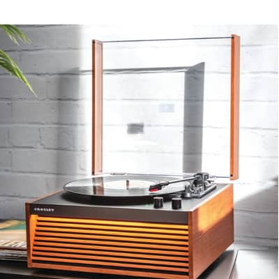 Crosley CR6237A Dean 3-Speed Bluetooth Record Player Natural With Legs-NEW image 9