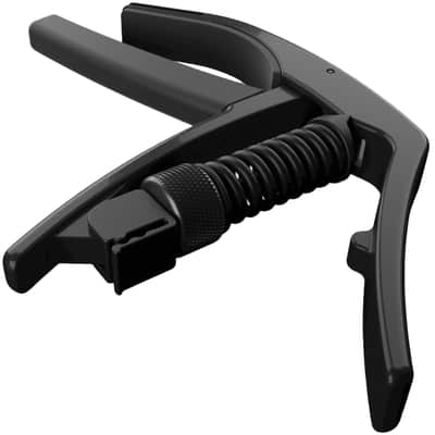 D'Addario PW-CP-10 NS Artist Capo for Acoustic and Electric Guitar, Black image 3