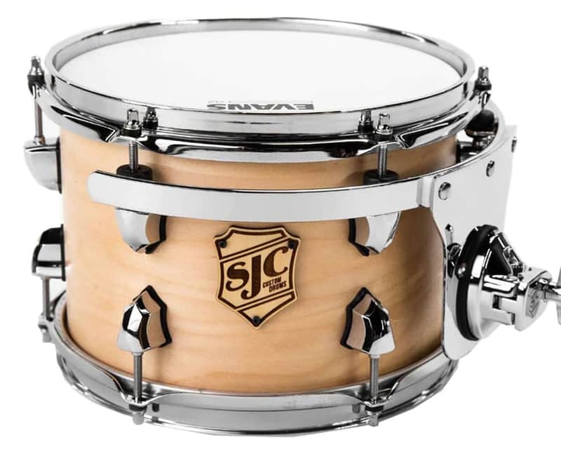 SJC Custom Drums Tour Series Rack Tom - 7-inch x 10-inch, Natural image 1