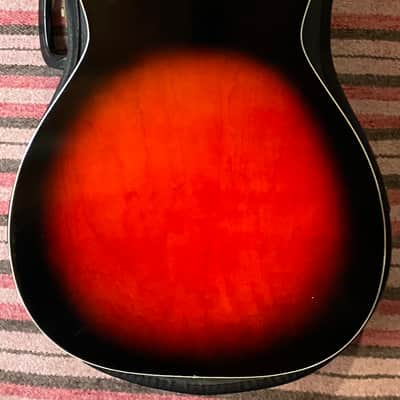 1960's Harmony Holiday H-45 Stratotone Guitar w/Original Case image 11