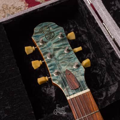Patrick James Eggle Macon Single Cut - Island Blue Burst #30370 Second Hand image 15