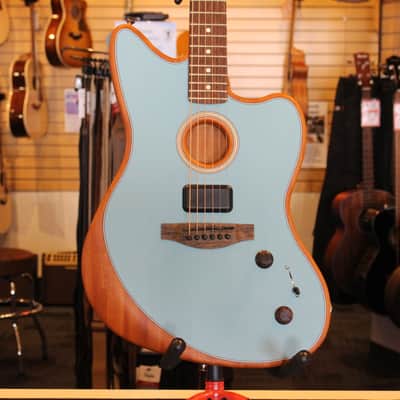 Fender Acoustasonic Player Jazzmaster - Ice Blue | Reverb