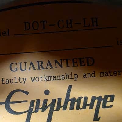 Epiphone ES-335 DOT LH Left Hand Cherry Red HARD CASE Lefty Handed 335 ES335 Semi-Hollowbody Hollow Body Electric Guitar image 15