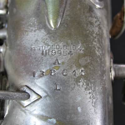 Conn Alto Sax, Vintage, Silverplate ?? 1924/25 ?? Silver image 5