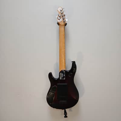 2005 Ernie Ball Music Man JP7 Piezo - Pearl Red Burst Color - w/ Original Hard Shell Case image 4