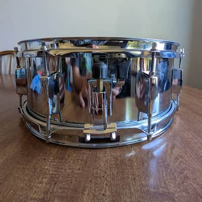 Verve Percussion 14" x 5.5" Steel snare 90s image 7