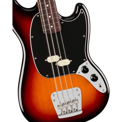 Fender American Professional Classic Mustang Bass RW 3-Color Sunburst - 4-String Electric Bass image 3