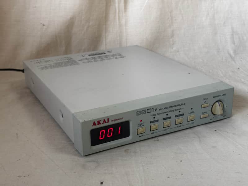 AKAI SG01v Vintage Sound Module New internal battery!! w/ power supply