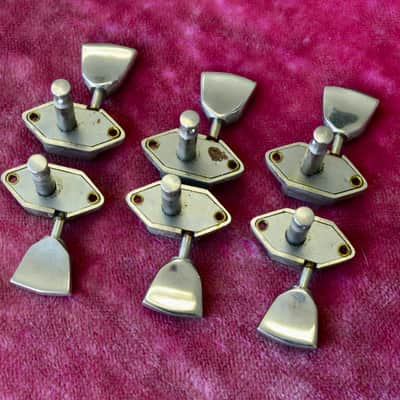 Vintage 1960s Gibson Nickel Waffleback Tuner Set - Tal Farlow, Martin Gibson Acoustic image 9