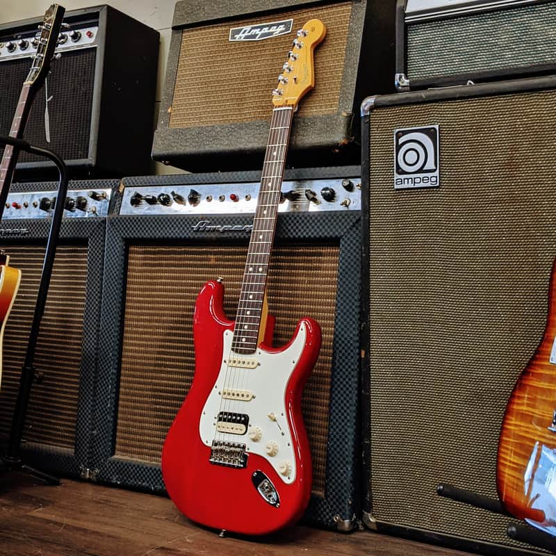 Fender GC USA Pro Stratocaster HSS with Hardshell Case - Crimson Red Transparent - 2015 image 1