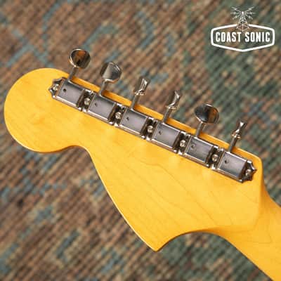 2010 Fender '69 Reissue Mustang MG69-MH Made in Japan Candy Apple Red w/Matching Headstock image 14