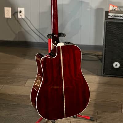 Takamine JJ325SRC, John Jorgenson, Gloss Red Stain W/ Free Shipping image 7
