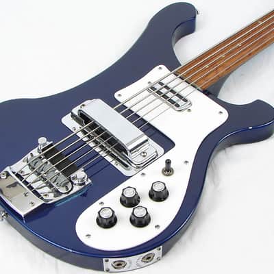 1987 Rickenbacker 4003 5 String Fretless Midnight Blue SUPER RARE! image 1
