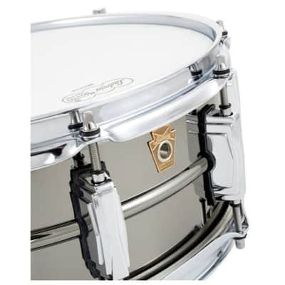 Ludwig USA LB416 Black Beauty 5x14 Snare Drum with Imperial Lugs, Black Nickel image 4