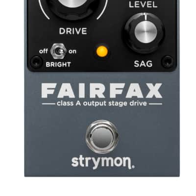 Strymon Fairfax Class A Output Stage Drive Pedal. NEW (Authorized Dealer) image 1