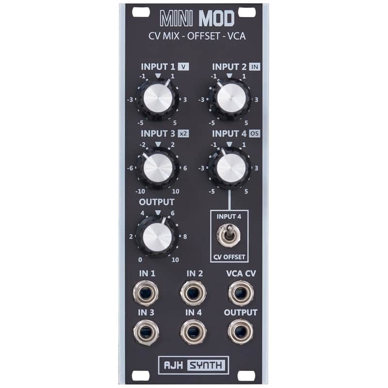 AJH Synth CV Mixer Offset VCA Eurorack Module (Vintage Black) image 1