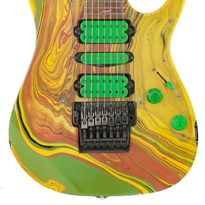 1990 Ibanez Universe UV77MC Swirl MKR 7 String image 2