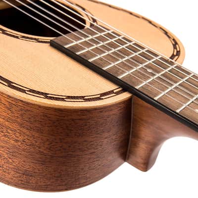 Vintage 'Viator' Paul Brett Acoustic Travel Guitar ~ Nylon Strung ~ Natural image 8
