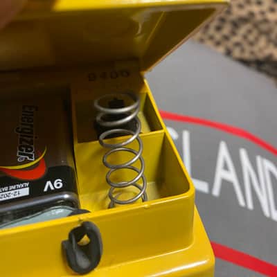 Boss Overdrive OD-1 long dash silver screw black label early Japan CLEAN 1977/1980 - Yellow image 6