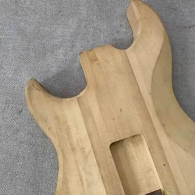 Tiger Maple Top Strat Style Guitar Basswood Body DIY Project image 7