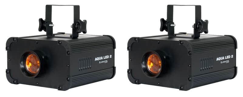 (2) American DJ Eliminator Aqua LED 2.0 COB Multicolor Water Flow Effect Lights image 1