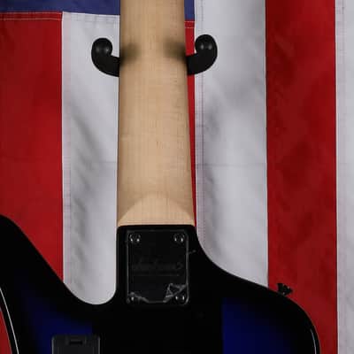 Jackson X Series David Ellefson Signature Kelly Bird V - Blue Stripe image 6