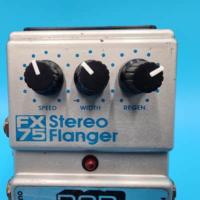 Vintage 1987 DOD FX75 Stereo Flanger Guitar Effect Pedal Bass MN3007 MN3101 87 image 2