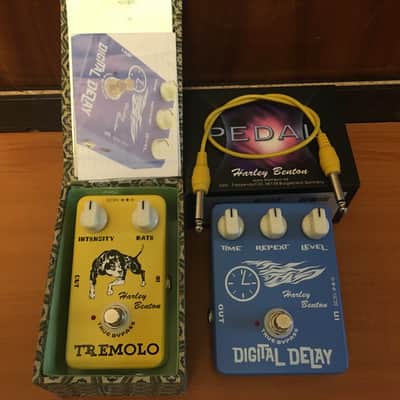 Harley Benton Duo FX: Digital Delay + Tremolo from 2022; Patch Cable, Manual, Boxes, 100% New image 6