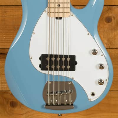 Sterling RAY5 SUB Series StingRay 5 Bass - Chopper Blue image 10