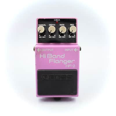 Boss HF-2 Hi Band Flanger 1986 Made in Japan Guitar Effect Pedal 654300 image 2