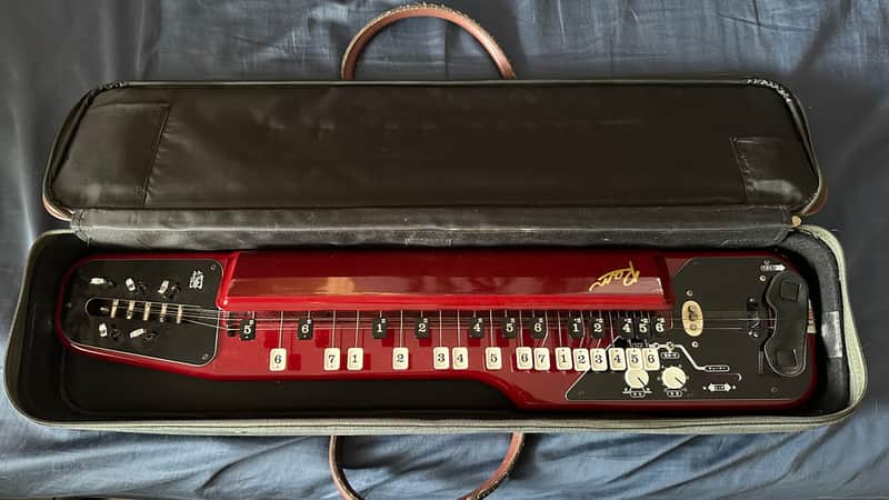 Suzuki Taishigoto Electric Zither 80s - Burgundy image 1