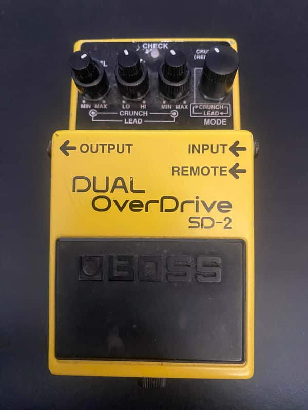 Boss SD-2 Dual OverDrive (Silver Label) 1993 - 1998 - Yellow image 1